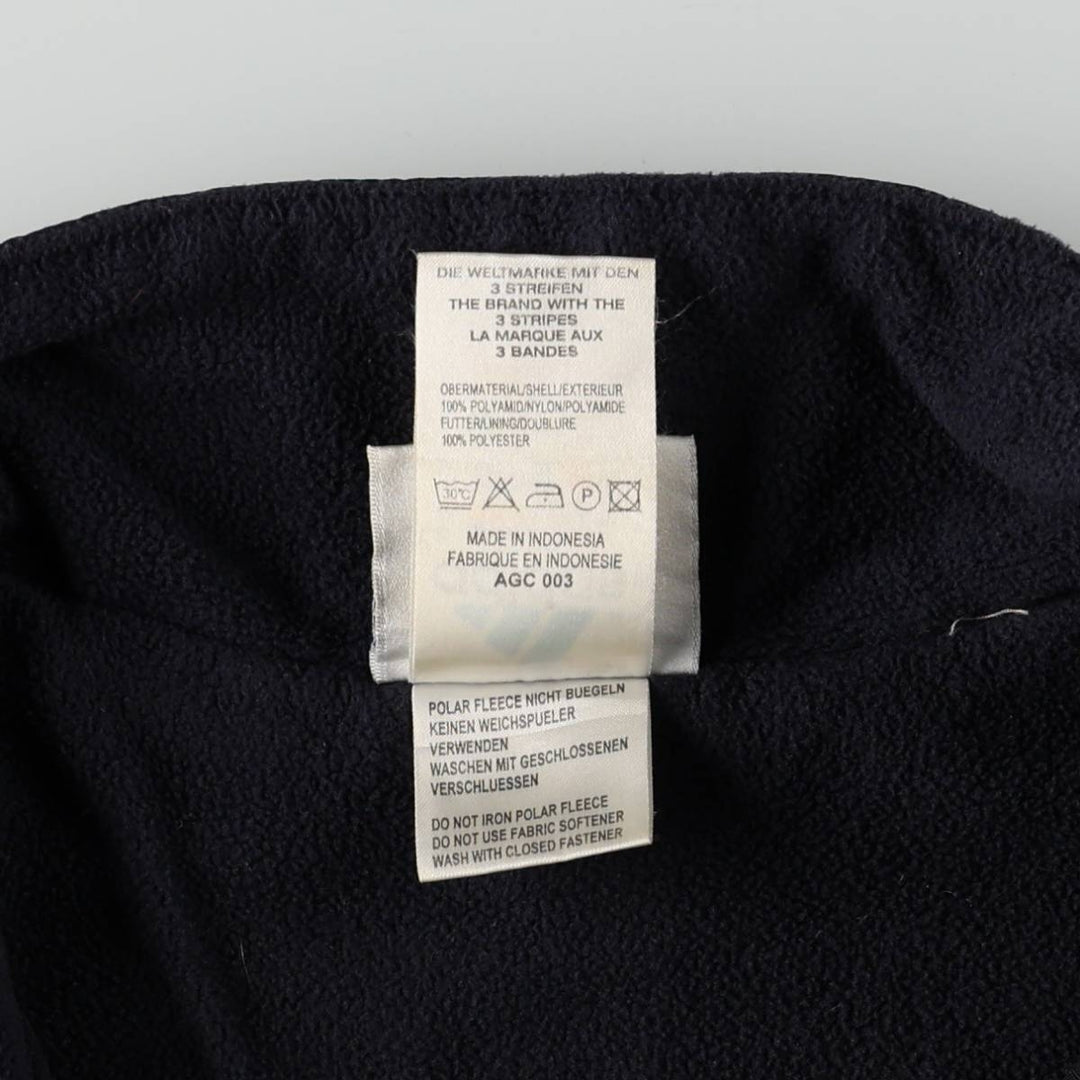 2000'S Adidas Half-Zip Nylon Pullover, Men's Size S (approx.) polyamide black type Vintage Second Hand