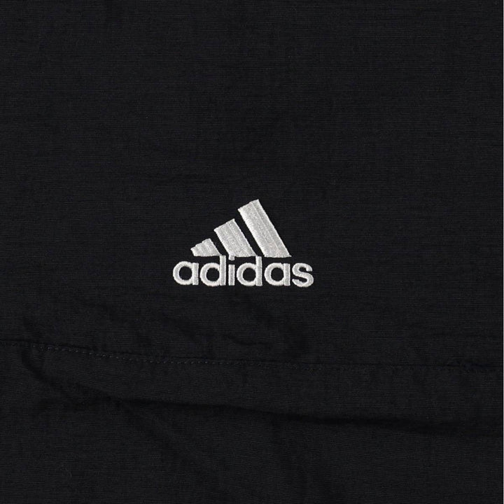 2000'S Adidas Half-Zip Nylon Pullover, Men's Size S (approx.) polyamide black type Vintage Second Hand