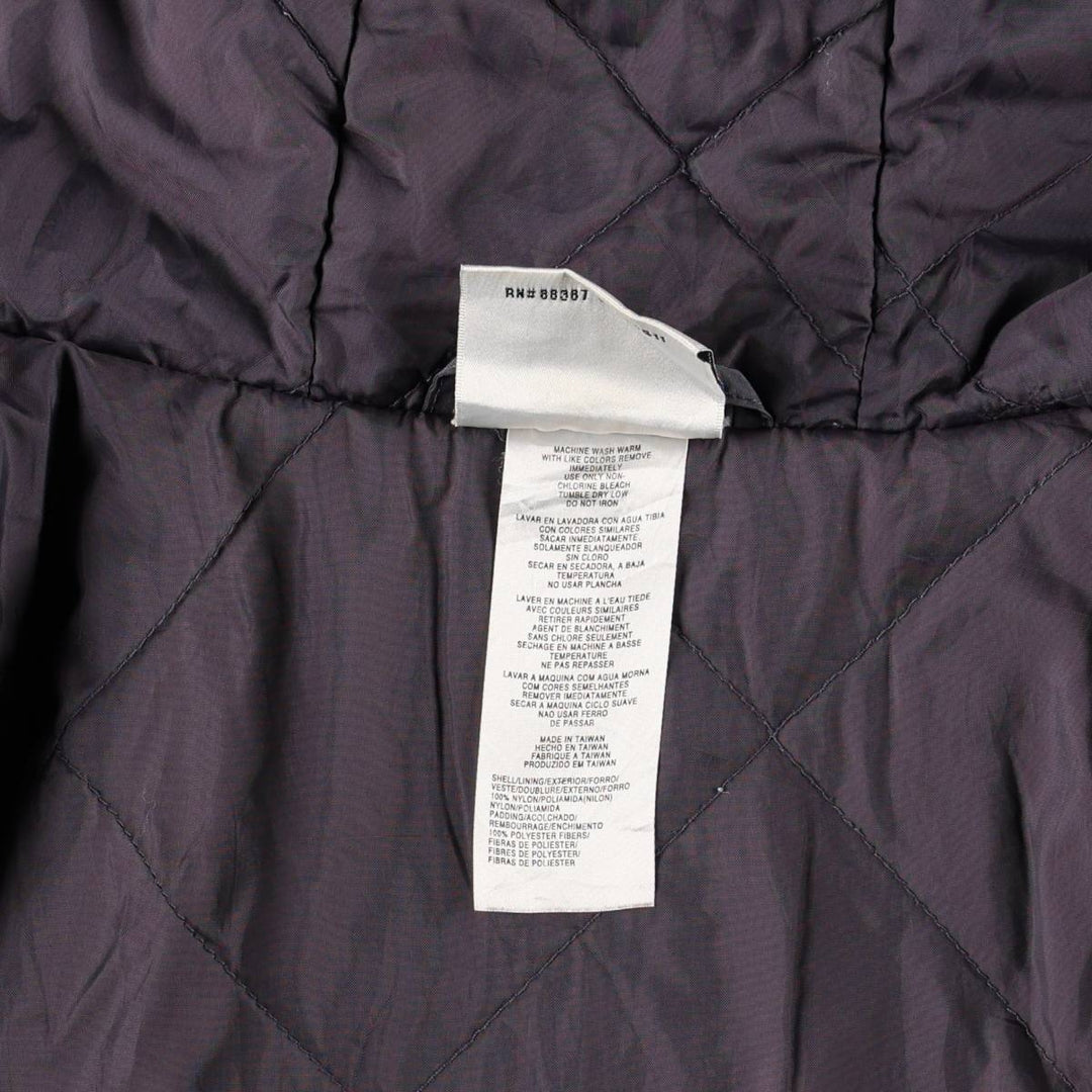 2000'S Adidas back logo padded hoodie puffer jacket, men's size XL (approx.) Nylon gray type Vintage Second Hand