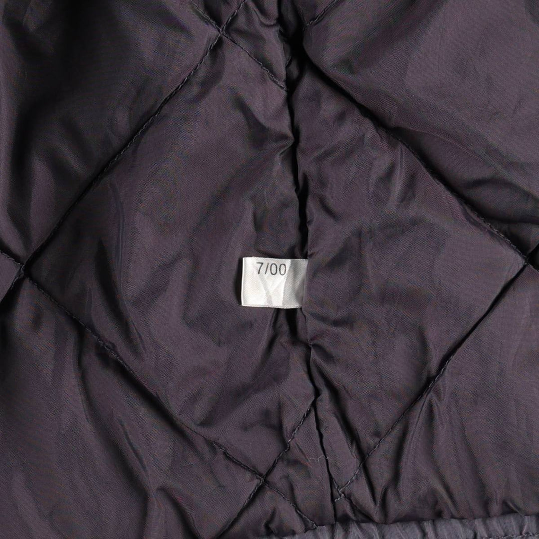 2000'S Adidas back logo padded hoodie puffer jacket, men's size XL (approx.) Nylon gray type Vintage Second Hand