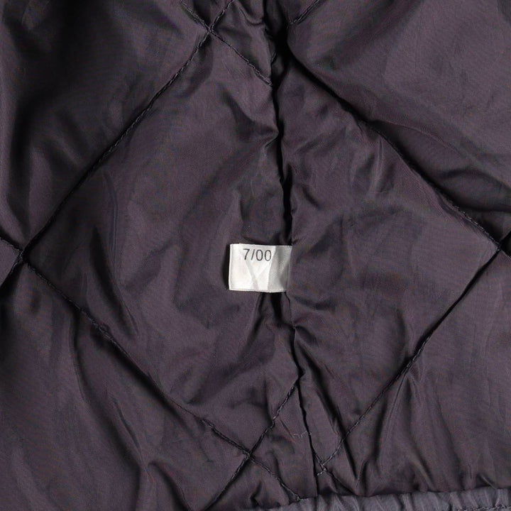 2000'S Adidas back logo padded hoodie puffer jacket, men's size XL (approx.) Nylon gray type Vintage Second Hand