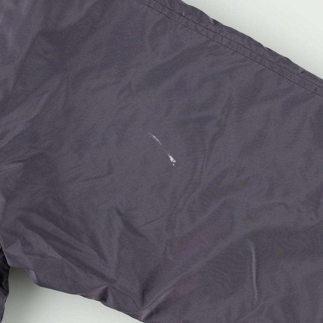 2000'S Adidas back logo padded hoodie puffer jacket, men's size XL (approx.) Nylon gray type Vintage Second Hand