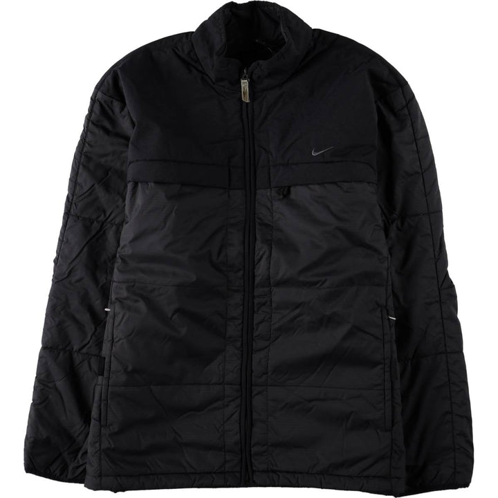90s-00'S Nike padded puffer jacket, men's size L Nylon black type Vintage Second Hand