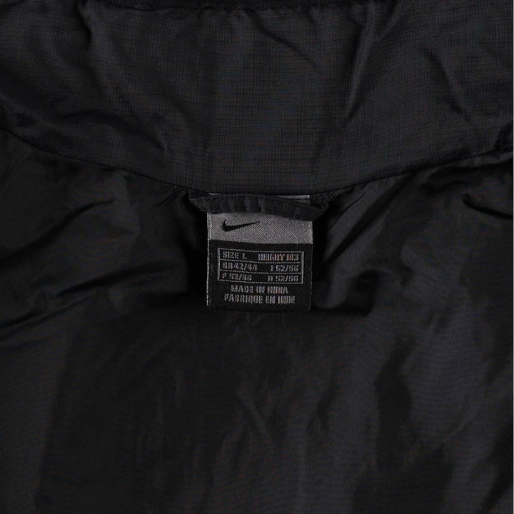 90s-00'S Nike padded puffer jacket, men's size L Nylon black type Vintage Second Hand