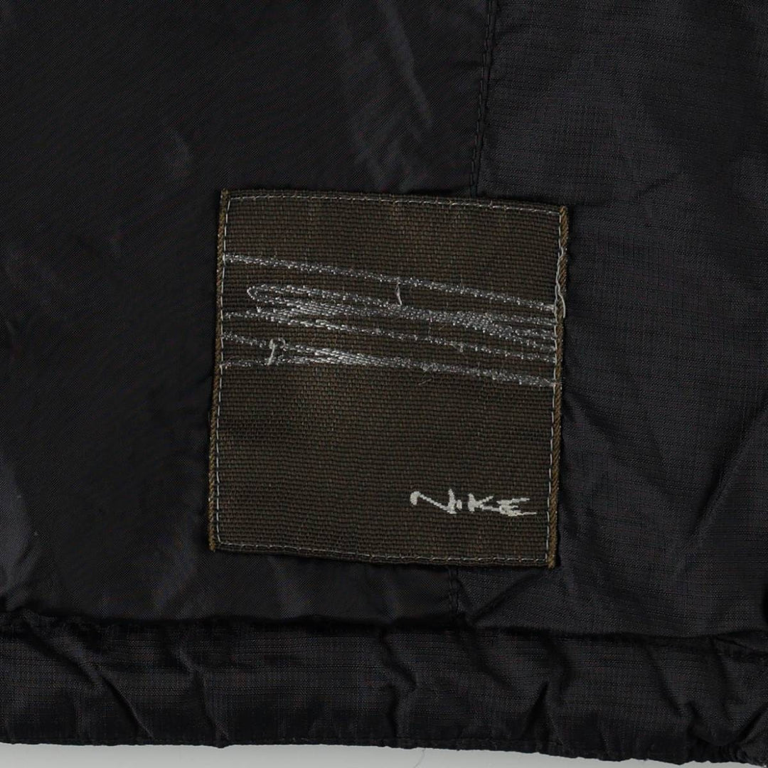 90s-00'S Nike padded puffer jacket, men's size L Nylon black type Vintage Second Hand