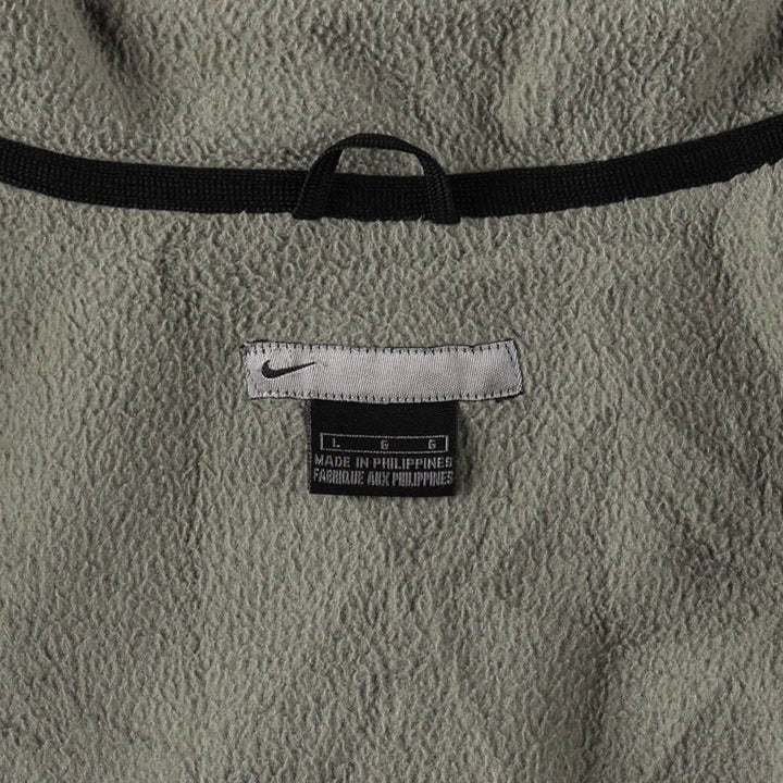 90s-00'S Nike padded puffer jacket, men's size L Nylon gray type Vintage Second Hand