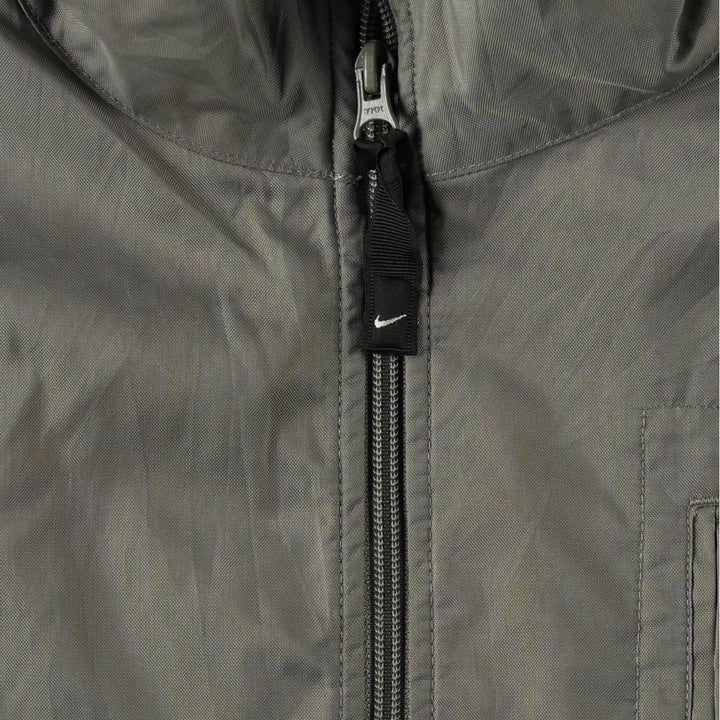 90s-00'S Nike padded puffer jacket, men's size L Nylon gray type Vintage Second Hand