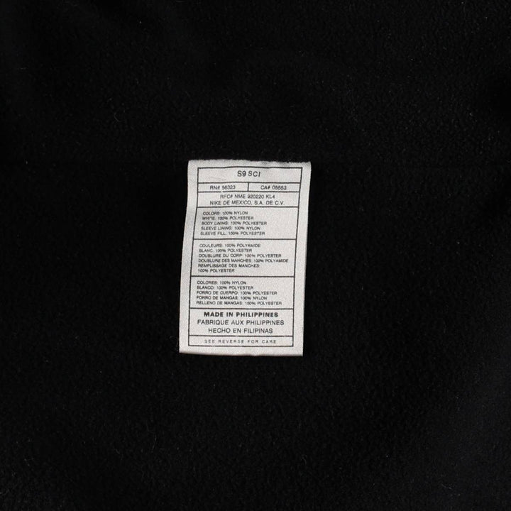 90s-00'S Nike padded jacket/puffer jacket, men's size S (approx.) Nylon black type Vintage Second Hand