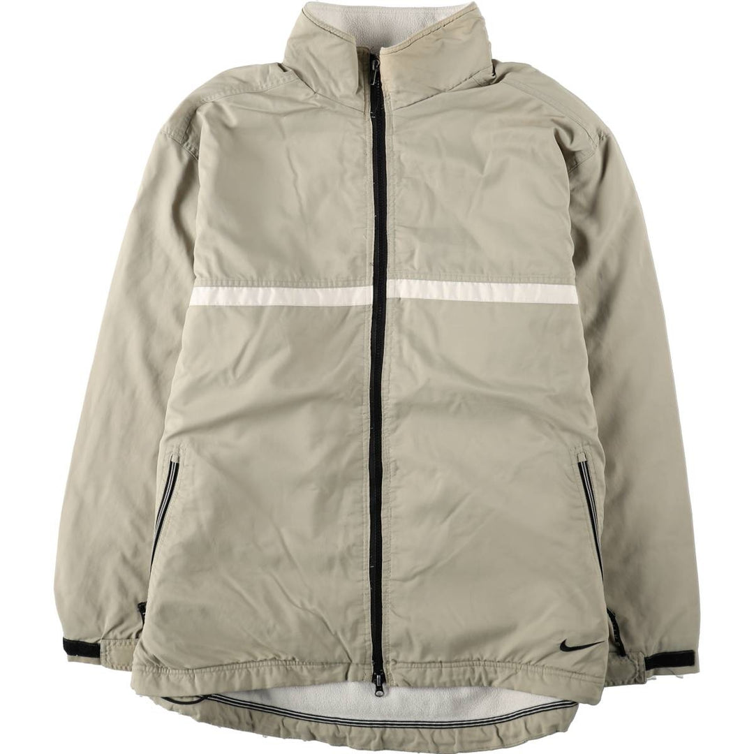 90s-00'S Nike padded puffer jacket, men's size L polyester unbleached Vintage Second Hand