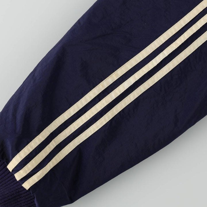90s-00'S Adidas reversible padded hoodie puffer jacket, men's size L (approx.) Nylon gray type Vintage Second Hand