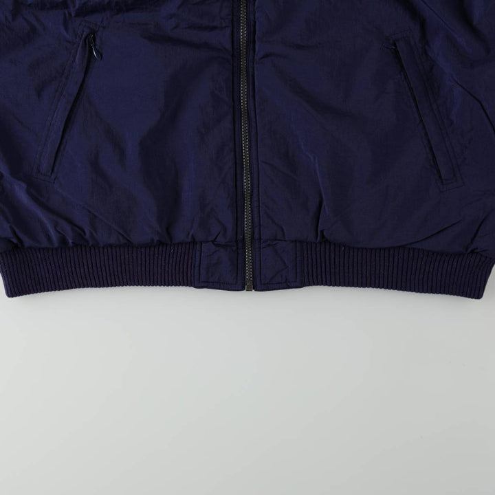 90s-00'S Adidas reversible padded hoodie puffer jacket, men's size L (approx.) Nylon gray type Vintage Second Hand