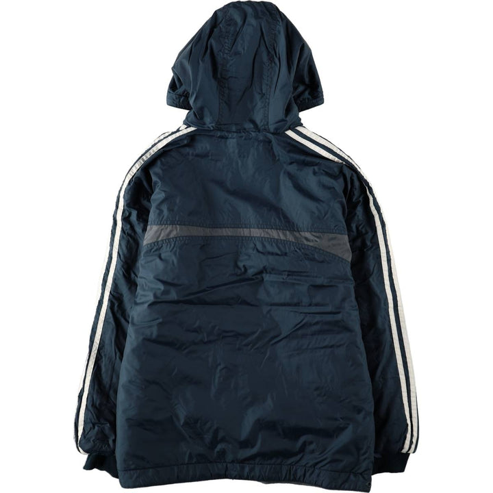 90s-00'S Adidas reversible padded jacket/puffer jacket, men's size M (approx.) Nylon navy blue type Vintage Second Hand