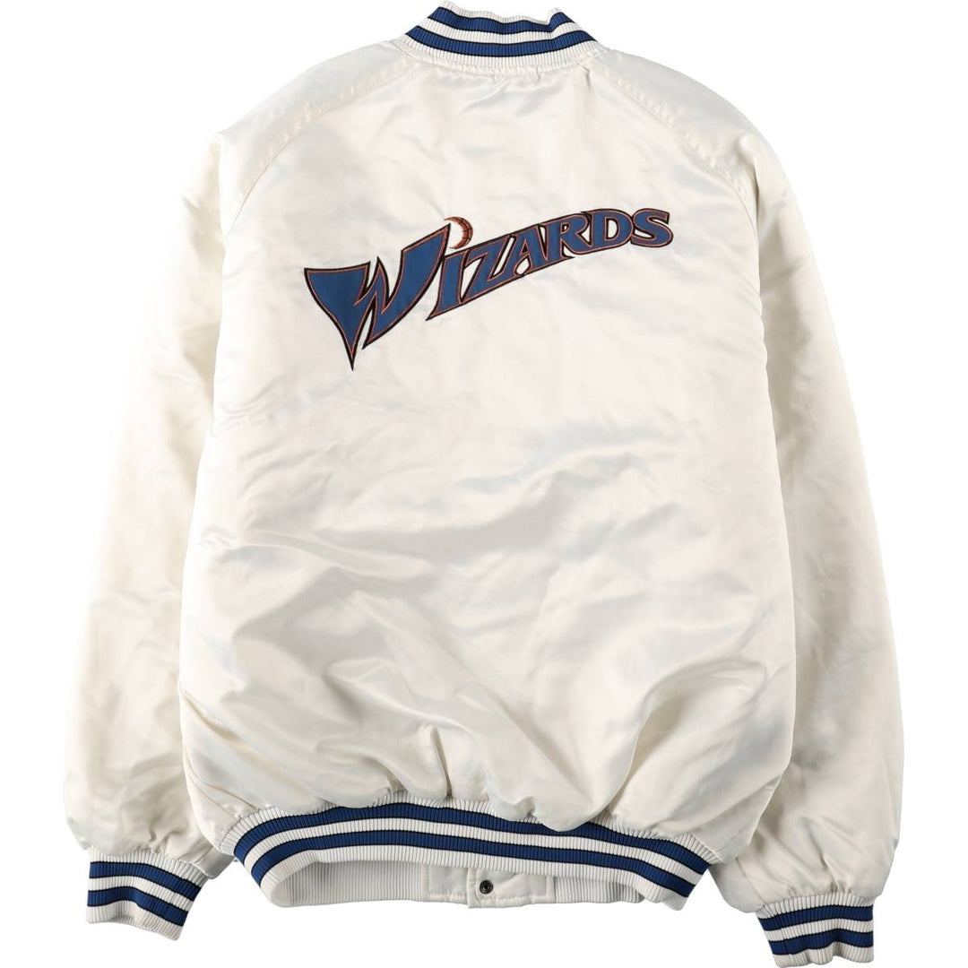 2000'S Nike TEAM NBA Washington Wizards Padded Varsity Jacket Award Jacket Men's Size L (approx.) polyester white type Vintage Second Hand