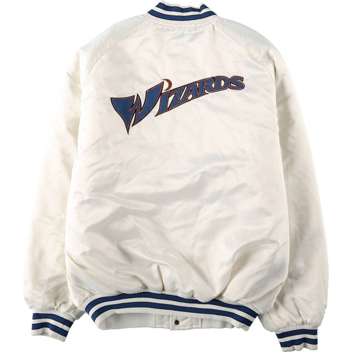 2000'S Nike TEAM NBA Washington Wizards Padded Varsity Jacket Award Jacket Men's Size L (approx.) polyester white type Vintage Second Hand