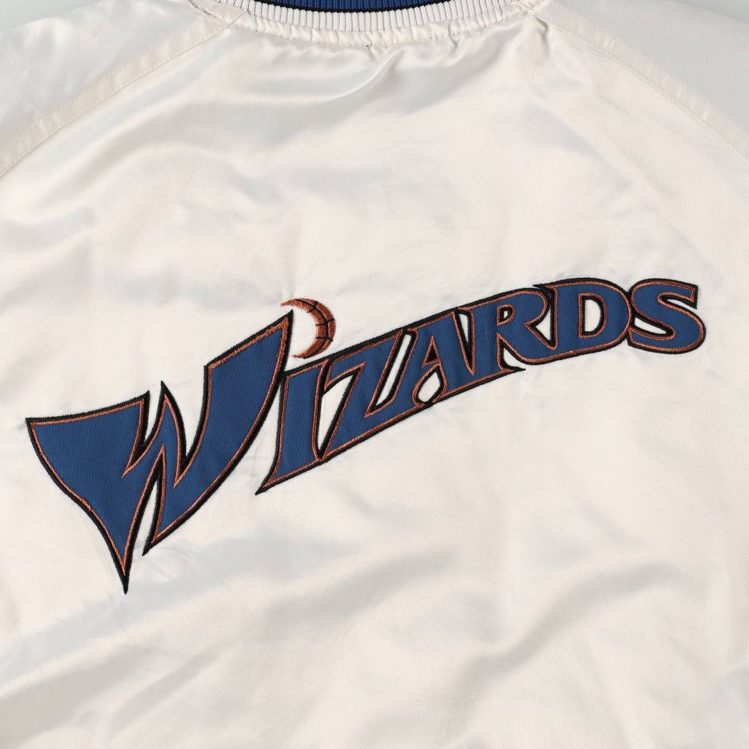 2000'S Nike TEAM NBA Washington Wizards Padded Varsity Jacket Award Jacket Men's Size L (approx.) polyester white type Vintage Second Hand