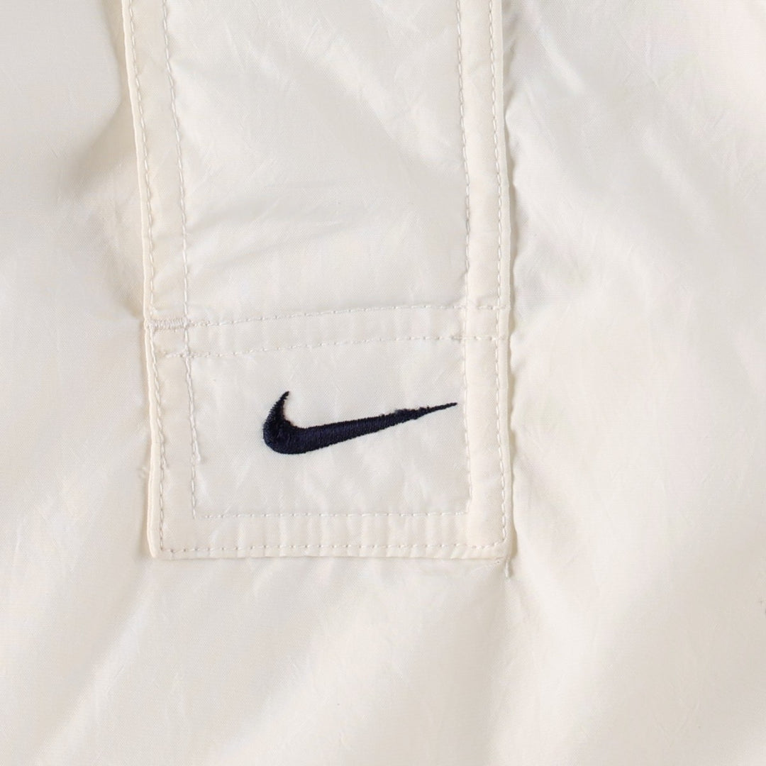 90'S Nike Anorak Parka, Men's Medium, Vintage Nylon white type Vintage Second Hand