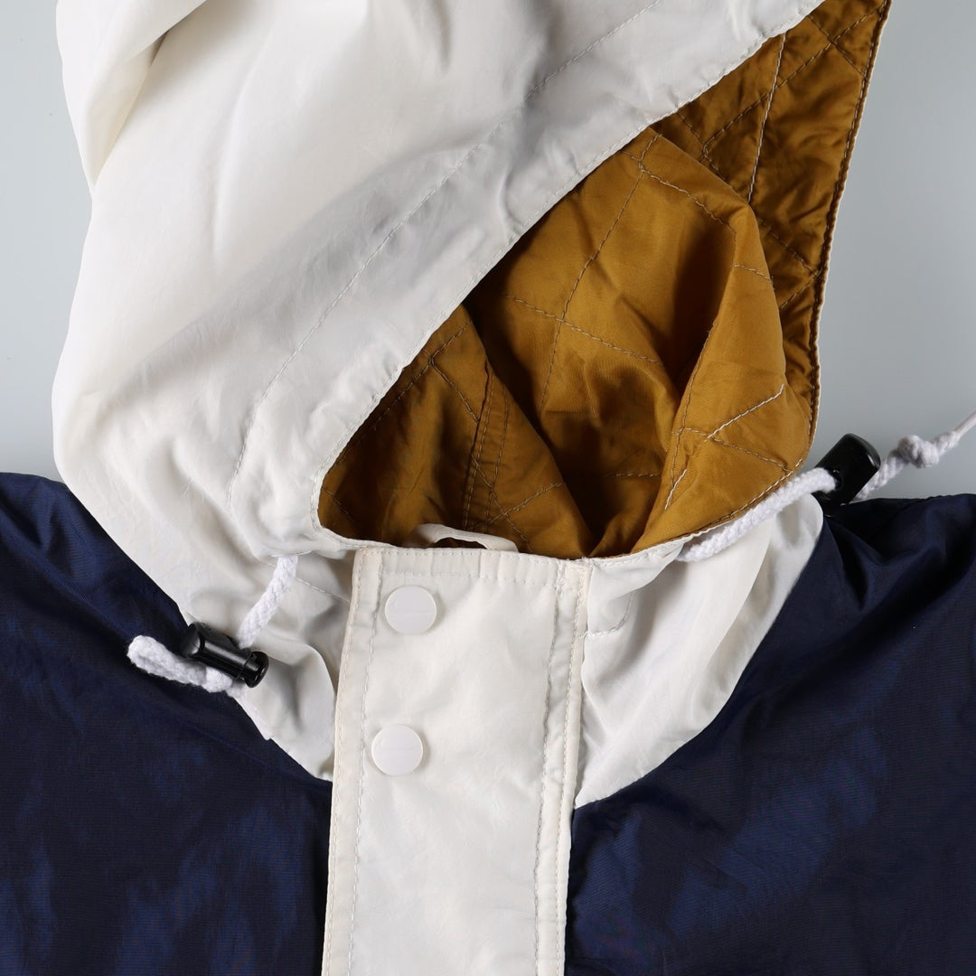 90'S Nike Anorak Parka, Men's Medium, Vintage Nylon white type Vintage Second Hand