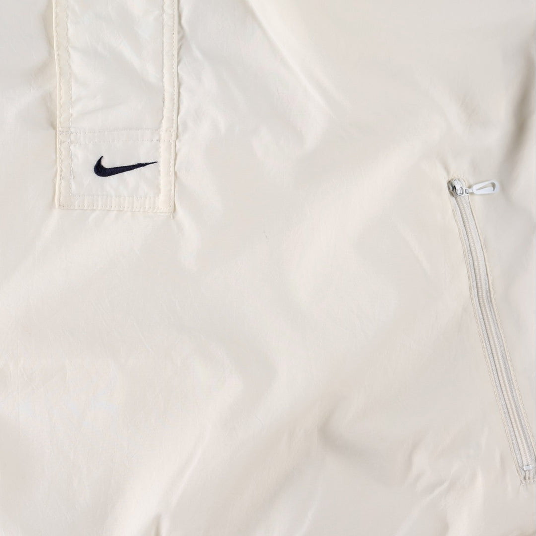 90'S Nike Anorak Parka, Men's Medium, Vintage Nylon white type Vintage Second Hand