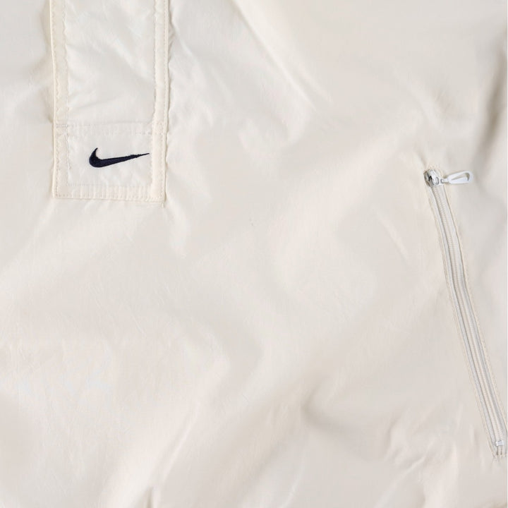 90'S Nike Anorak Parka, Men's Medium, Vintage Nylon white type Vintage Second Hand