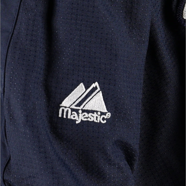 Majestic MLB New York Yankees Nylon Jacket, Men's XXL equivalent. Polyurethane Coated Nylon navy blue type Vintage Second Hand