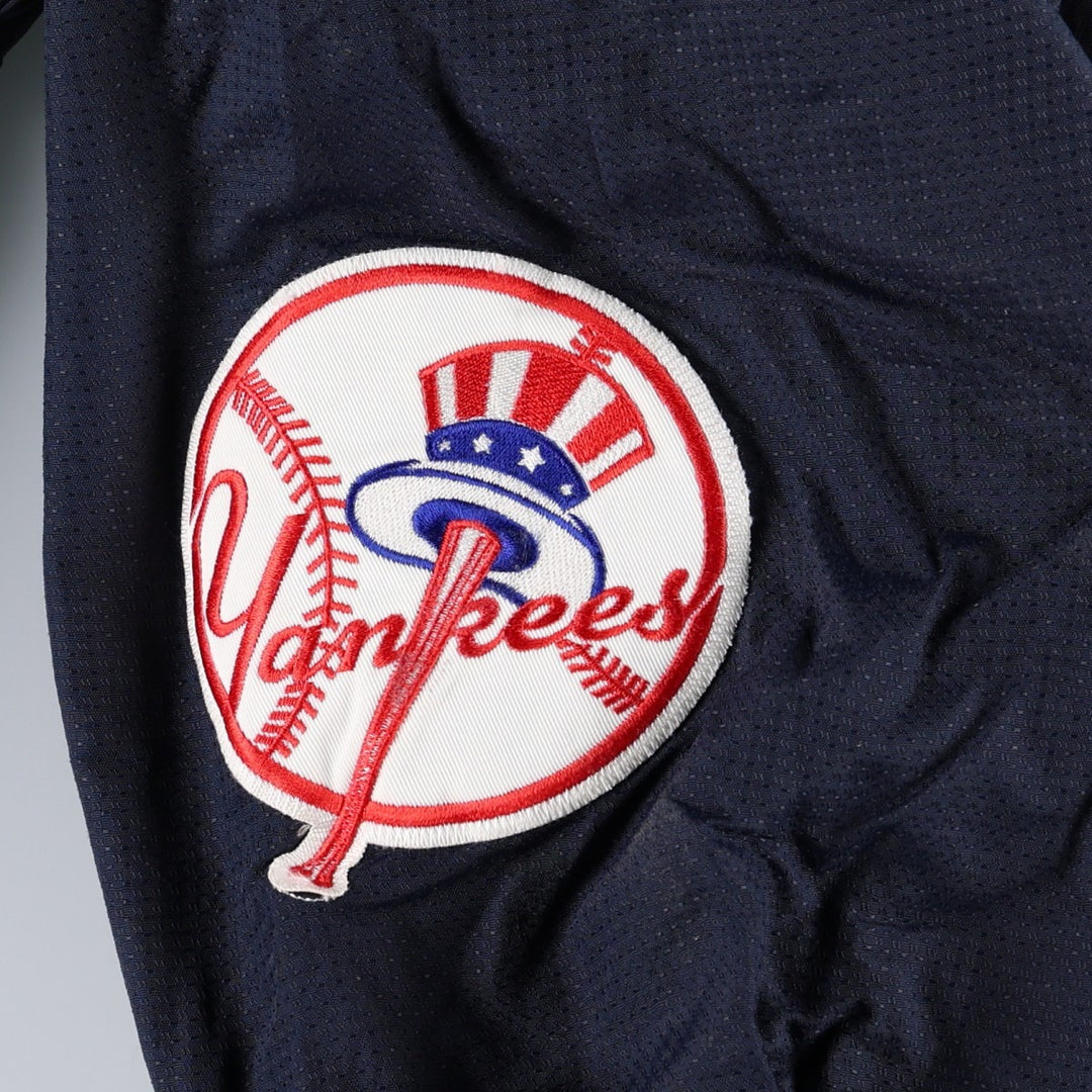 Majestic MLB New York Yankees Nylon Jacket, Men's XXL equivalent. Polyurethane Coated Nylon navy blue type Vintage Second Hand