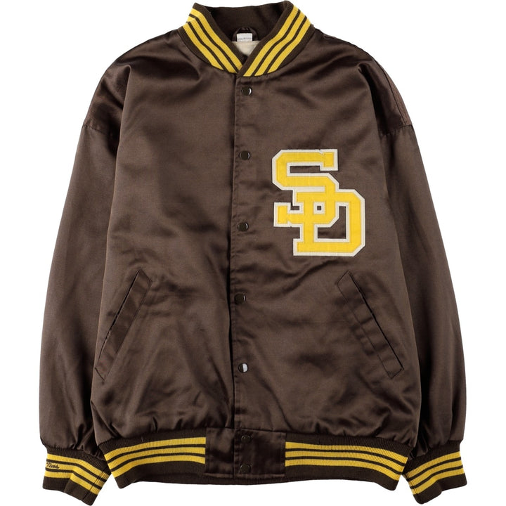 2000'S Mitchell & Ness San Diego Padres varsity jacket/award jacket (men's size XXL) polyester brown type Vintage Second Hand