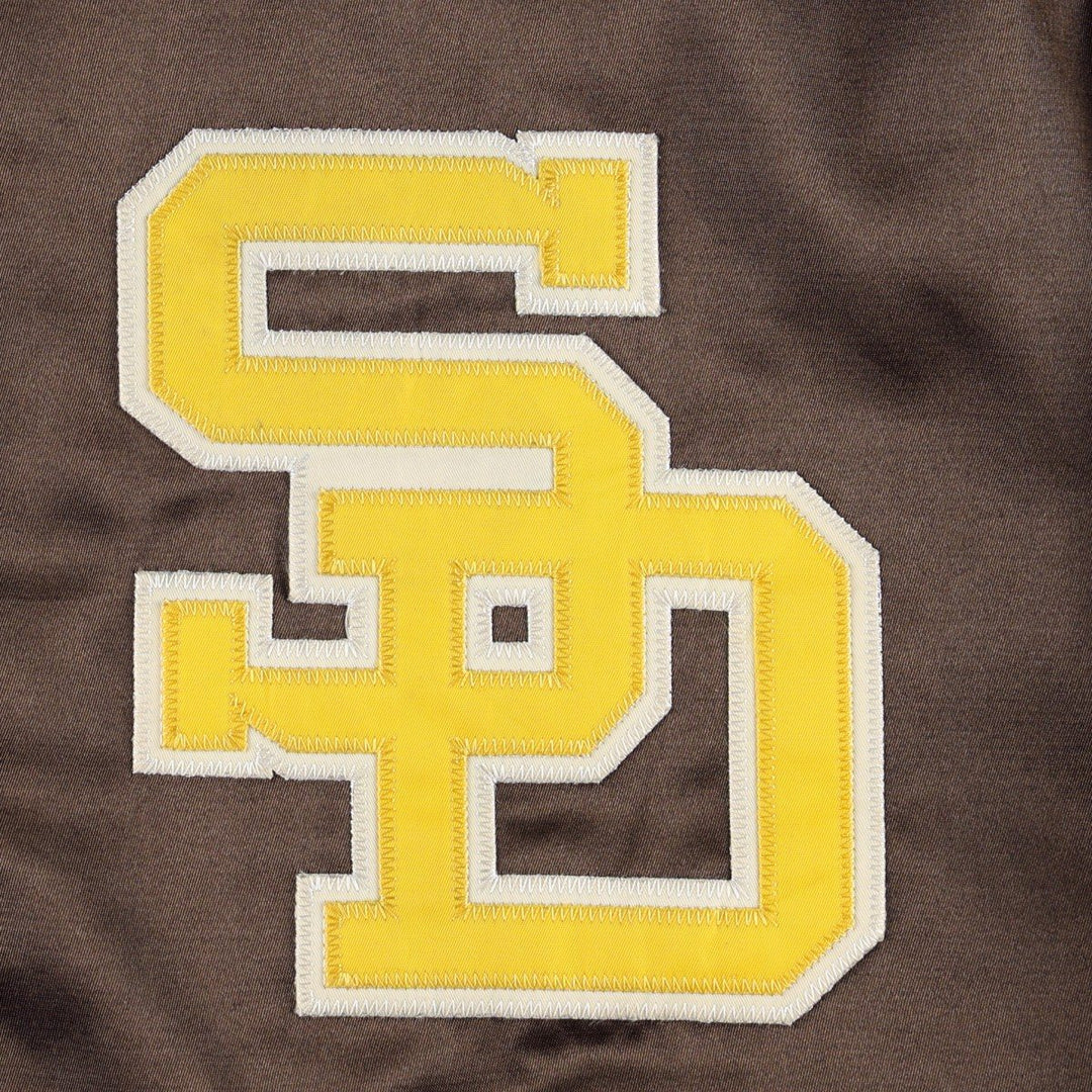 2000'S Mitchell & Ness San Diego Padres varsity jacket/award jacket (men's size XXL) polyester brown type Vintage Second Hand