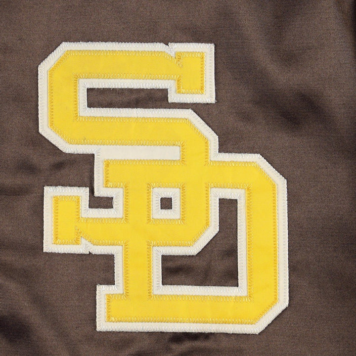 2000'S Mitchell & Ness San Diego Padres varsity jacket/award jacket (men's size XXL) polyester brown type Vintage Second Hand