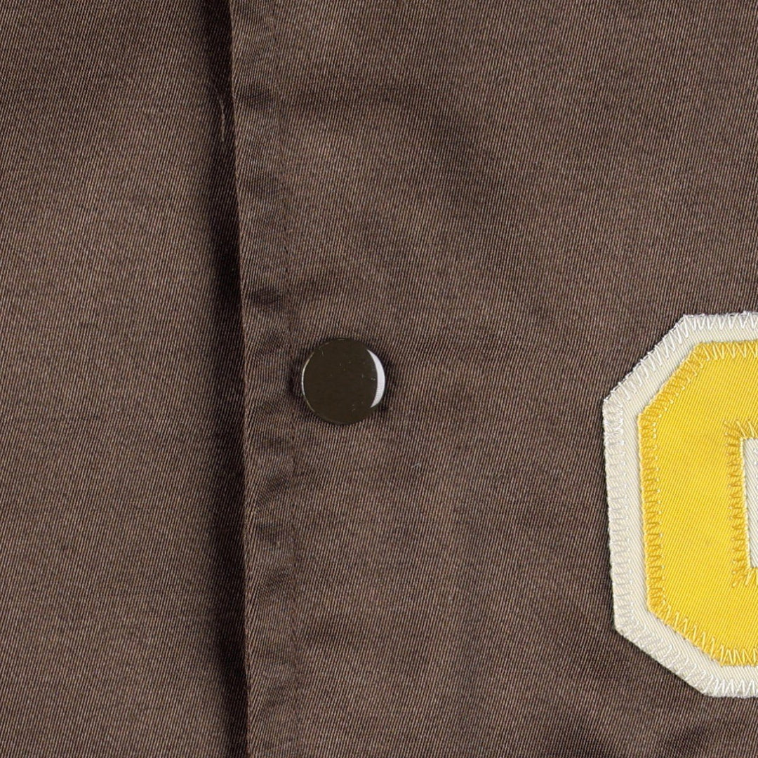 2000'S Mitchell & Ness San Diego Padres varsity jacket/award jacket (men's size XXL) polyester brown type Vintage Second Hand