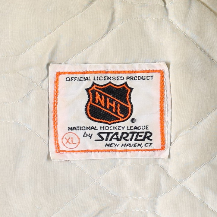 90'S Starter Los Angeles Kings Padded Nylon Stadium Jacket Award Jacket Men's XL equivalent Nylon black type Vintage Second Hand