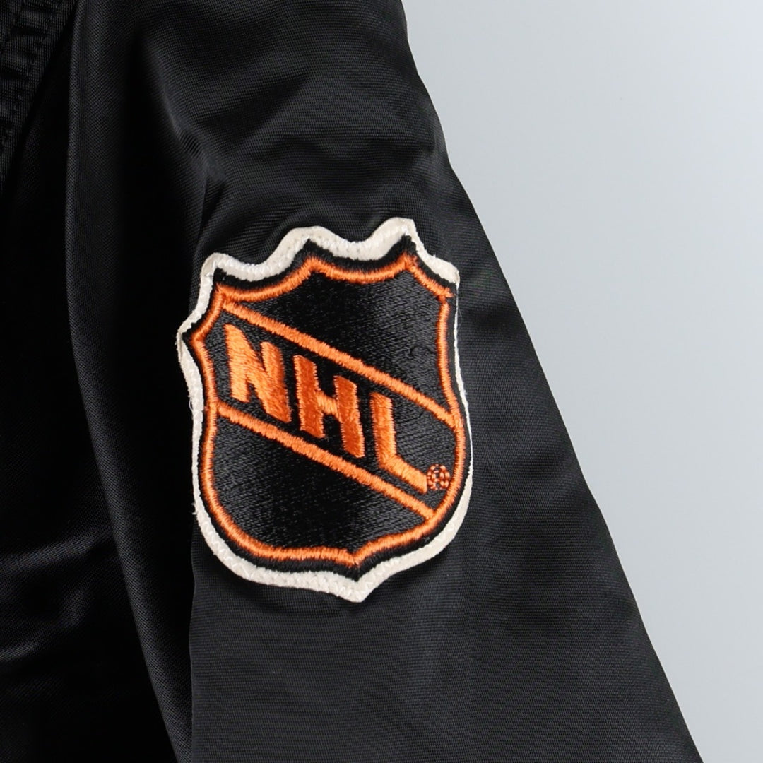 90'S Starter Los Angeles Kings Padded Nylon Stadium Jacket Award Jacket Men's XL equivalent Nylon black type Vintage Second Hand