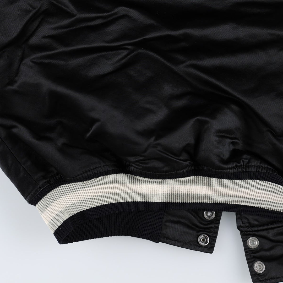 90'S Starter Los Angeles Kings Padded Nylon Stadium Jacket Award Jacket Men's XL equivalent Nylon black type Vintage Second Hand
