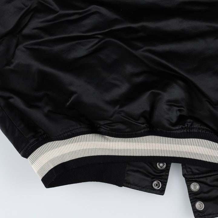 90'S Starter Los Angeles Kings Padded Nylon Stadium Jacket Award Jacket Men's XL equivalent Nylon black type Vintage Second Hand