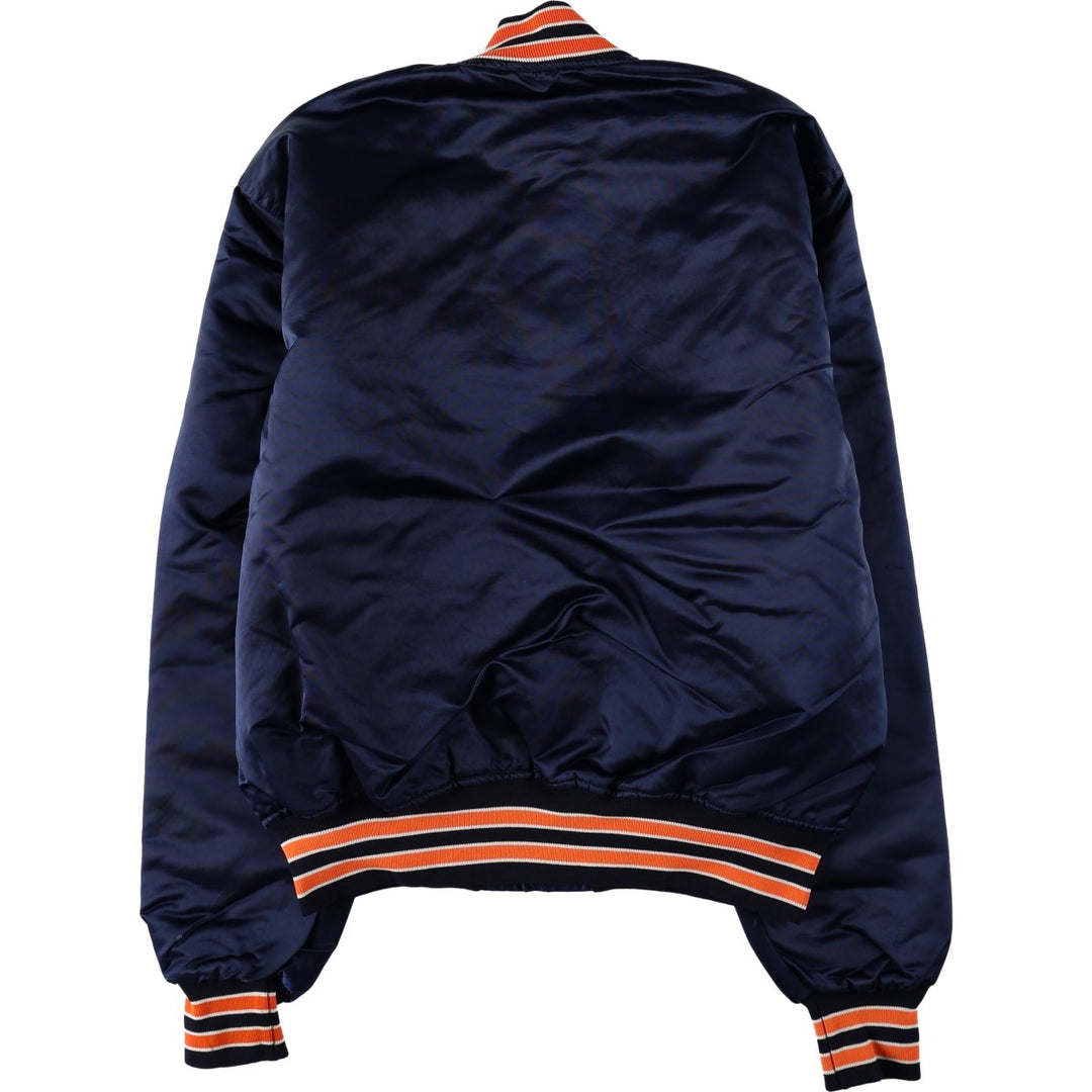 90'S Starter Detroit Tigers Padded Nylon Stadium Jacket Award Jacket Men's Size L (approx.) Nylon navy blue type Vintage Second Hand