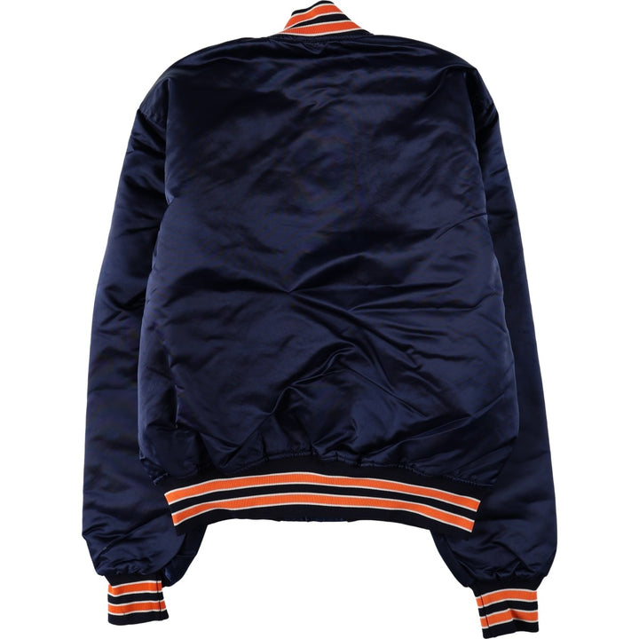 90'S Starter Detroit Tigers Padded Nylon Stadium Jacket Award Jacket Men's Size L (approx.) Nylon navy blue type Vintage Second Hand