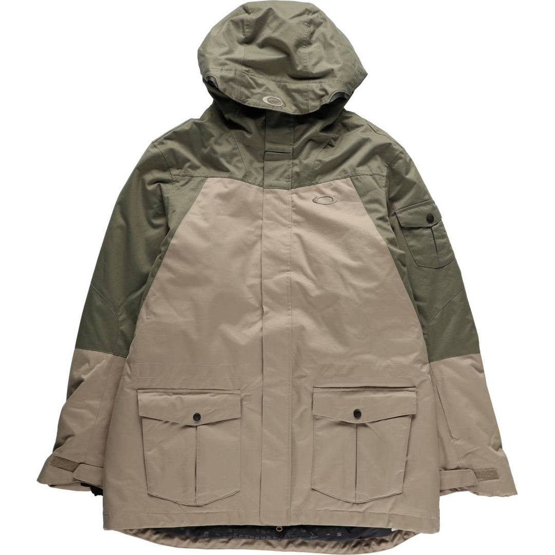 Oakley Two-Tone Down Parka, Men's XXL (approx.) Nylon Beige type Vintage Second Hand