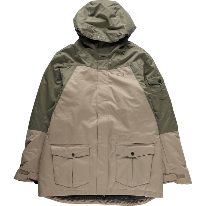 Oakley Two-Tone Down Parka, Men's XXL (approx.) Nylon Beige type Vintage Second Hand