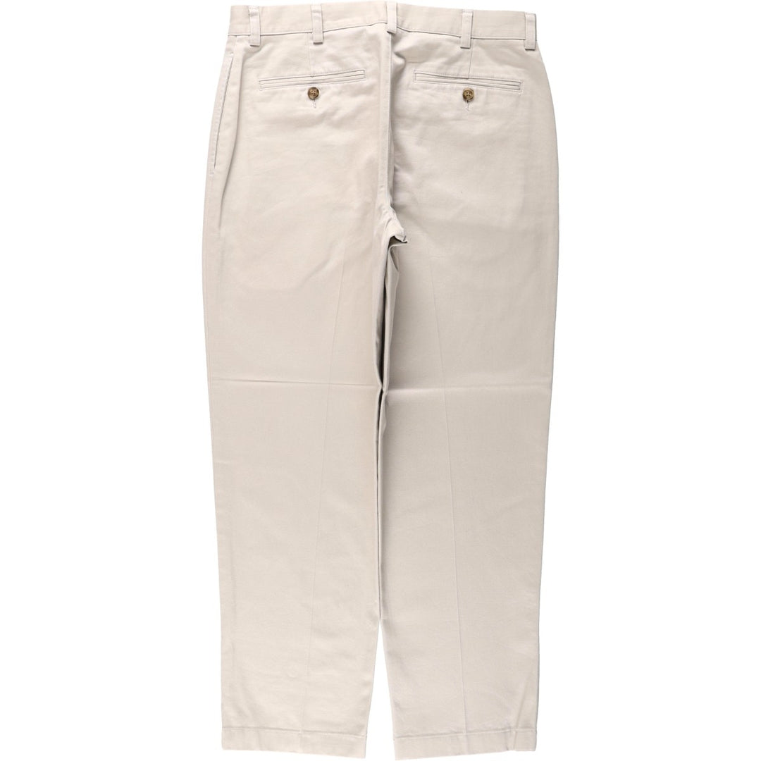 90s~S LLBean CLASSIC FIT Chino Pants Men's W34 equivalent cotton ivory Vintage Second Hand