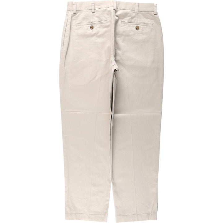 90s~S LLBean CLASSIC FIT Chino Pants Men's W34 equivalent cotton ivory Vintage Second Hand