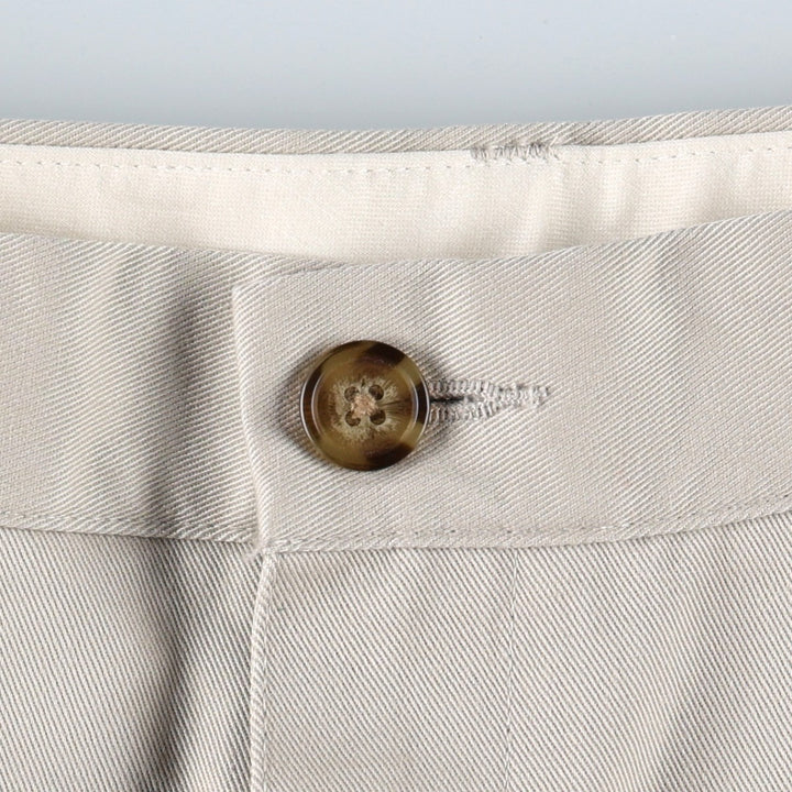 90s~S LLBean CLASSIC FIT Chino Pants Men's W34 equivalent cotton ivory Vintage Second Hand