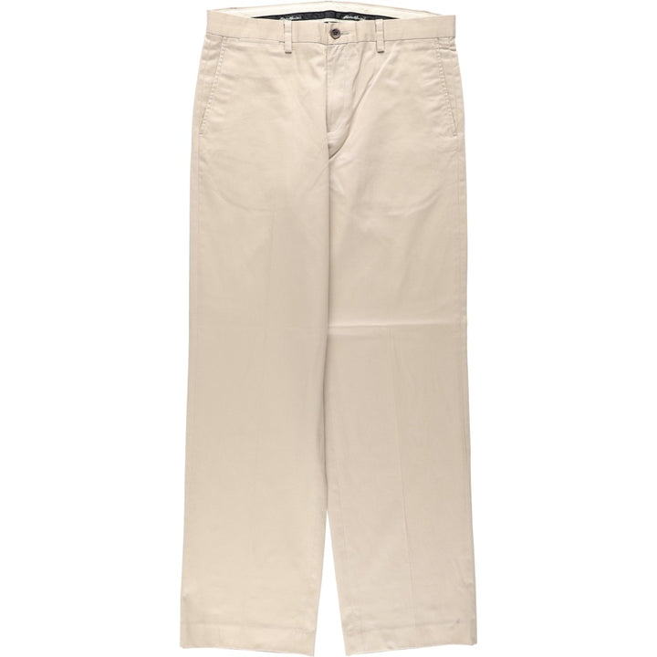 Eddie Bauer Relaxed Fit Chino Pants for Men, W35 cotton Beige type Vintage Second Hand