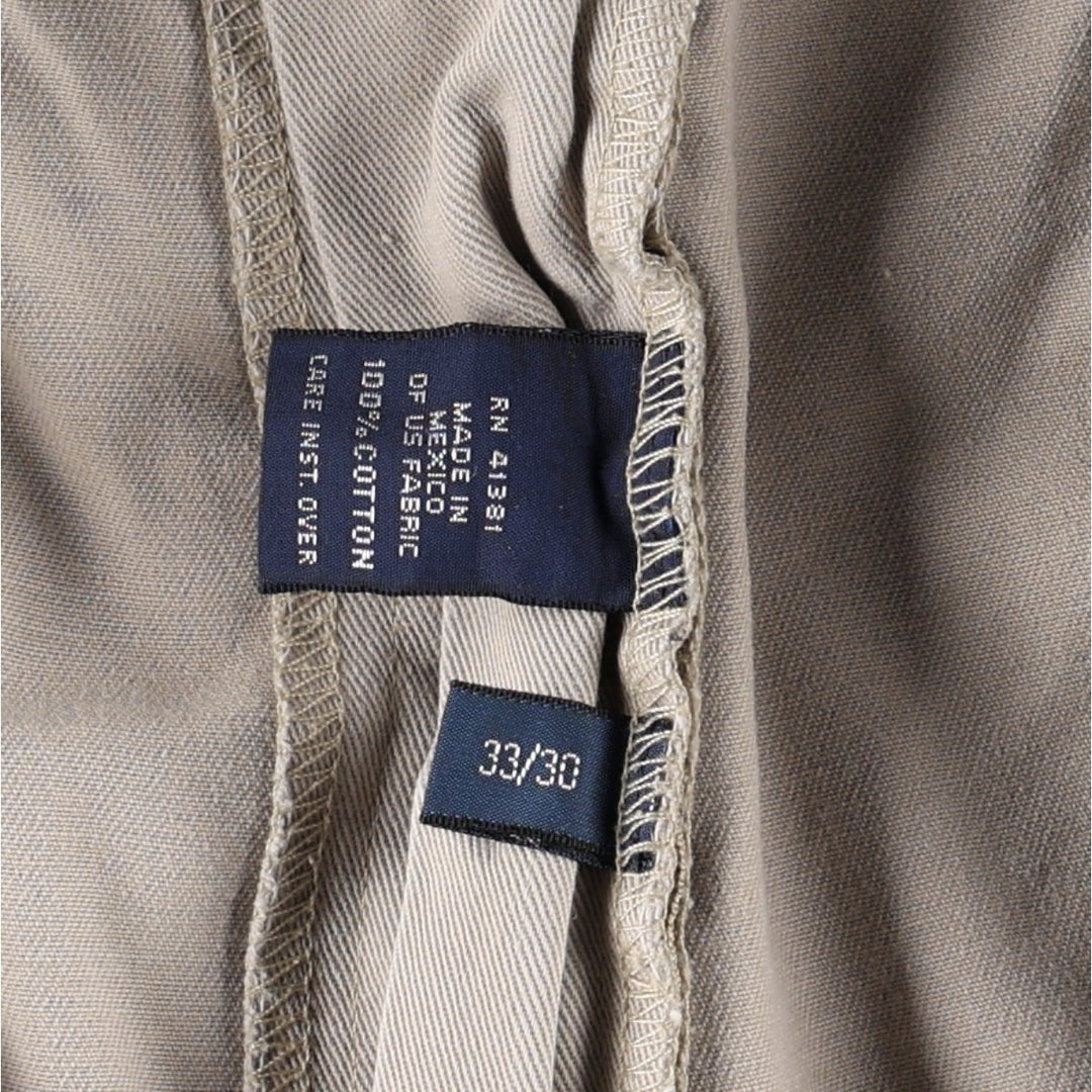 Ralph Lauren POLO by Ralph Lauren ANDREW PANT Two-pleat Chino Pants Men's W32 equivalent cotton Beige type Vintage Second Hand