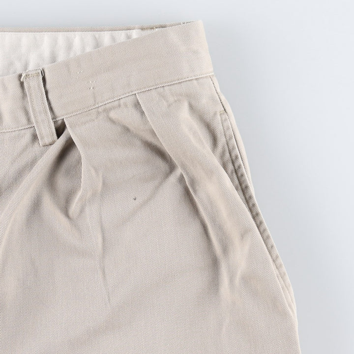 Ralph Lauren POLO by Ralph Lauren ANDREW PANT Two-pleat Chino Pants Men's W32 equivalent cotton Beige type Vintage Second Hand
