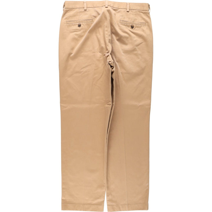 Brooks Brothers ADVANTAGE CHINO HUDSON Chino Pants, Men's W37 (approx.) cotton Khaki type beige Vintage Second Hand
