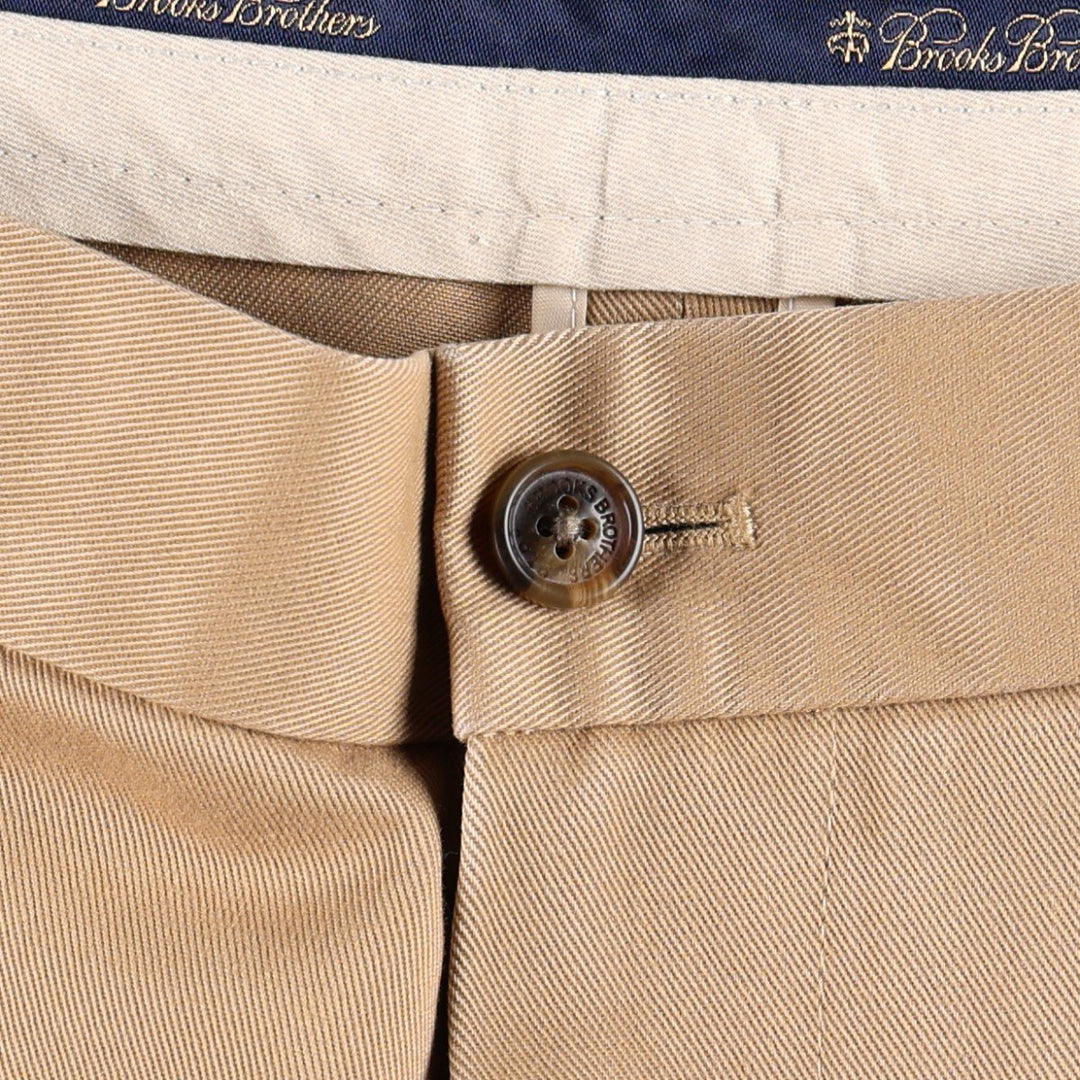 Brooks Brothers ADVANTAGE CHINO HUDSON Chino Pants, Men's W37 (approx.) cotton Khaki type beige Vintage Second Hand
