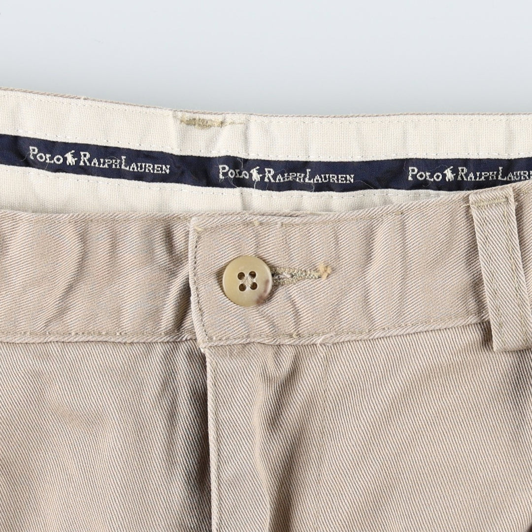 Ralph Lauren Polo Ralph Lauren Andrew Pant Two-pleat Chino Pants Men's Size W34 cotton Beige type Vintage Second Hand
