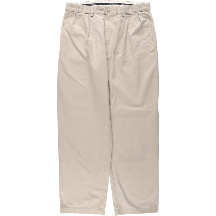 Ralph Lauren Polo Ralph Lauren Andrew Pant Two-pleat Chino Pants Men's W35 cotton Beige type Vintage Second Hand