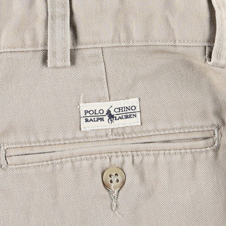 Ralph Lauren Polo Ralph Lauren Andrew Pant Two-pleat Chino Pants Men's W35 cotton Beige type Vintage Second Hand