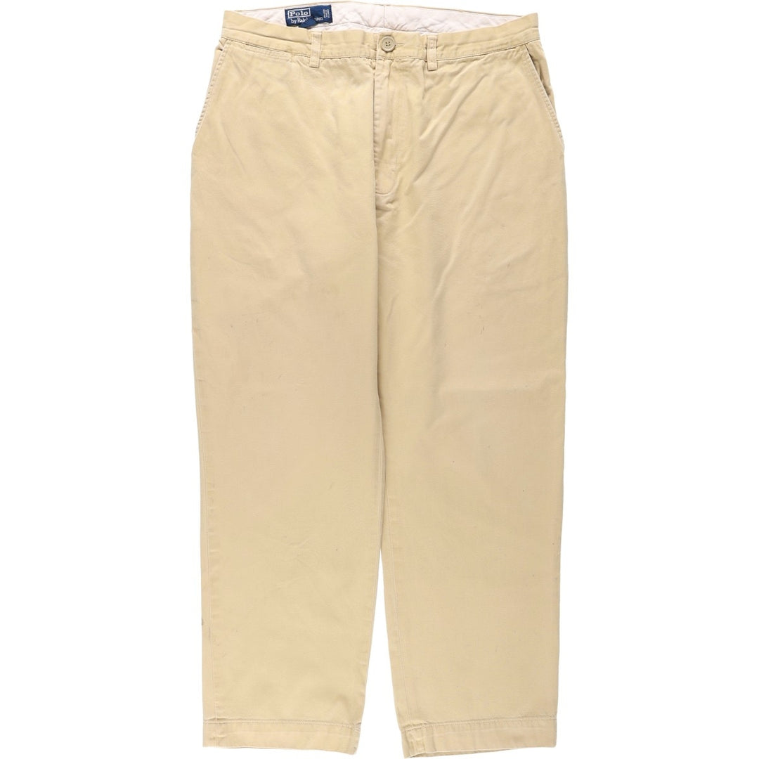 Ralph Lauren POLO by Ralph Lauren PROSPECT PANT Chino pants for men, equivalent to w35 cotton Beige type Vintage Second Hand