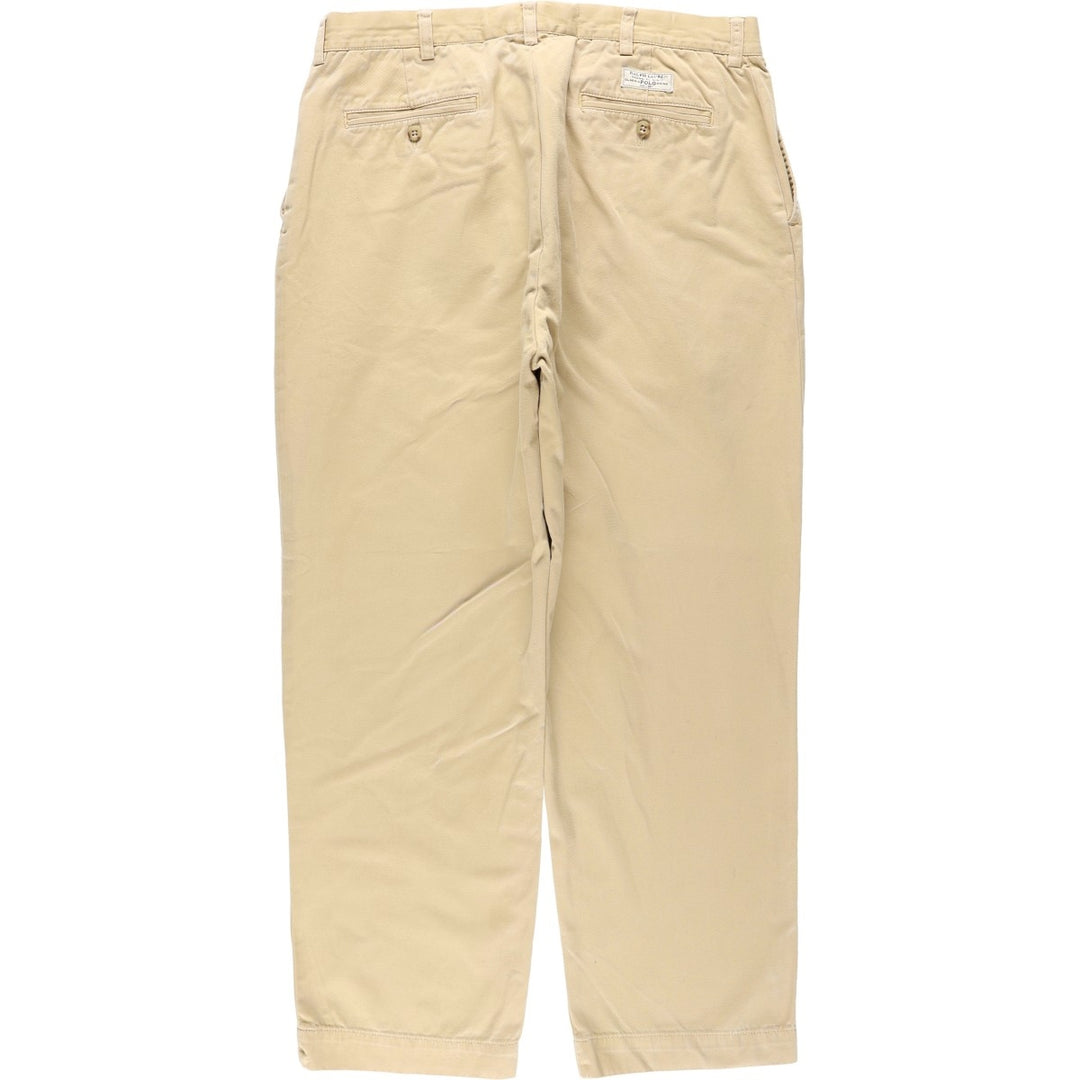 Ralph Lauren POLO by Ralph Lauren PROSPECT PANT Chino pants for men, equivalent to w35 cotton Beige type Vintage Second Hand